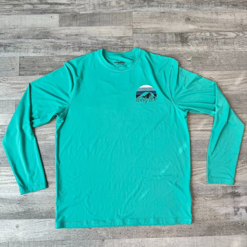 Hang Ten NWT mens UPF 50+ swim surf long sleeve rash guard size small R26